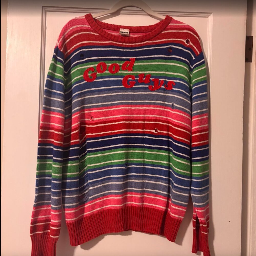 Child's Play Chucky Good Guys Sweater XL